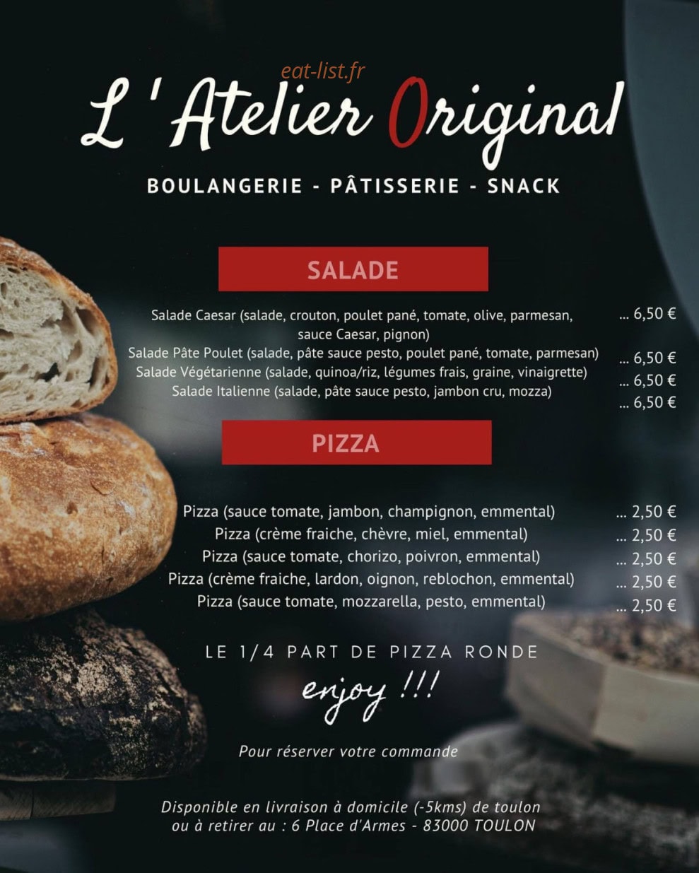 L’Atelier Original — carte page 2