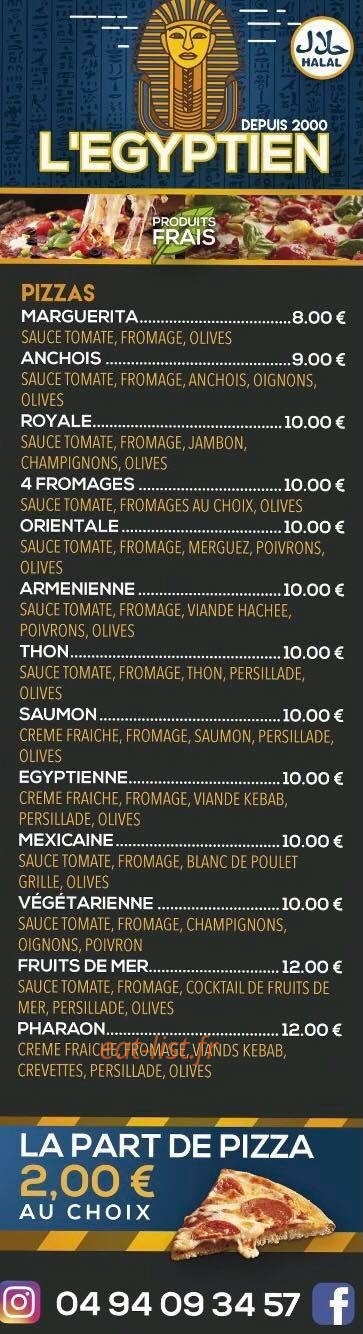 L'égyptien — carte page 1