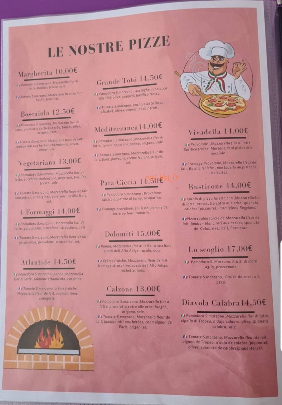 La Casa Del Gusto 2 — carte page 1