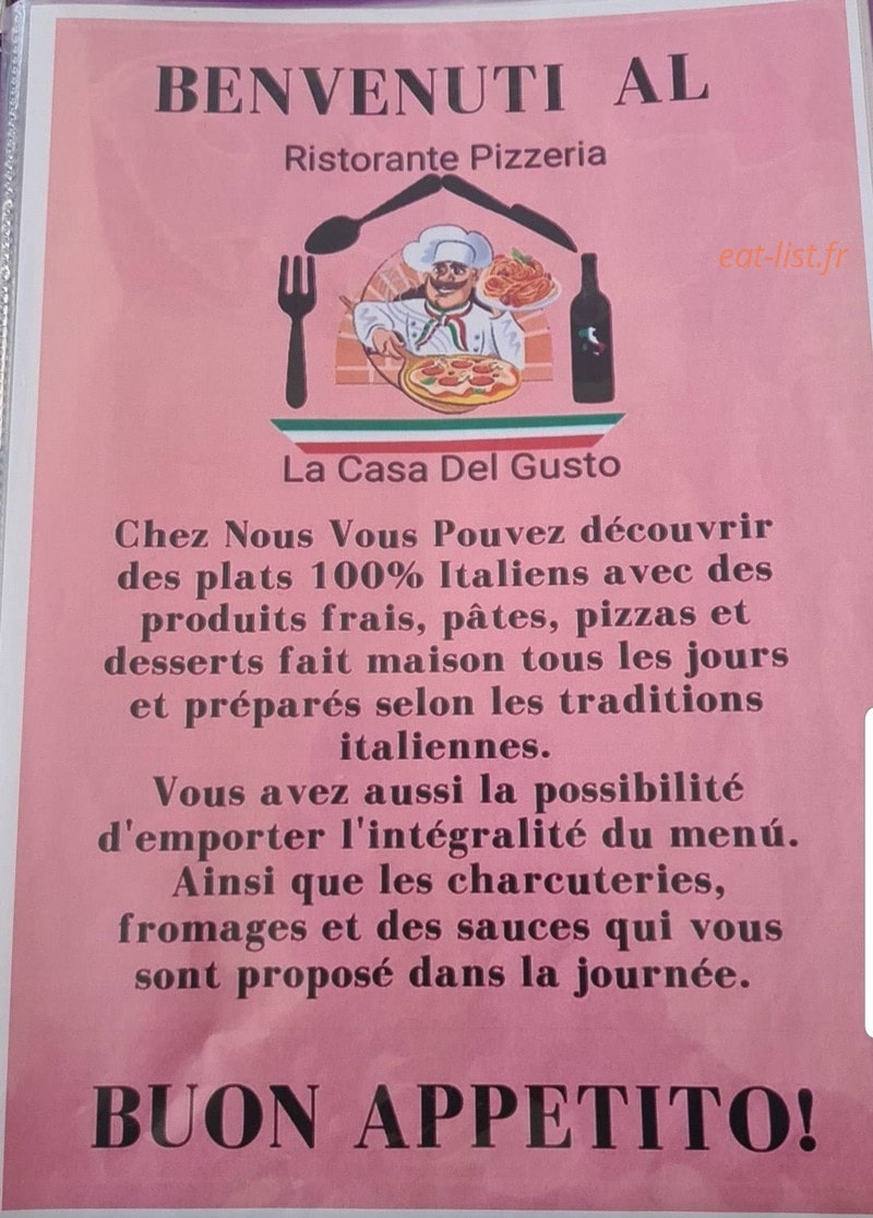 La Casa Del Gusto 2 — carte page 5