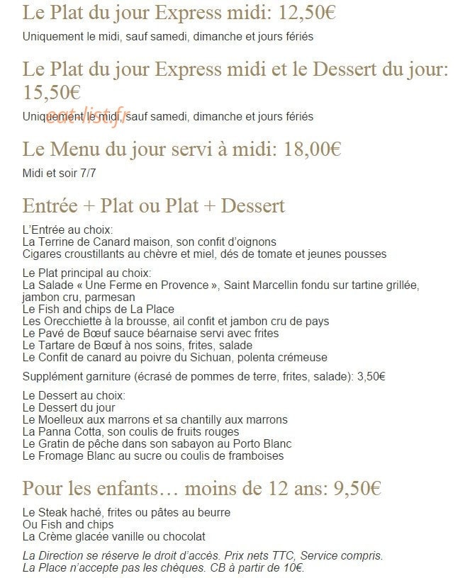 La Place — carte page 2