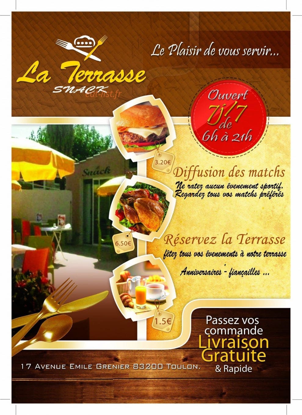 La terrasse — carte page 1
