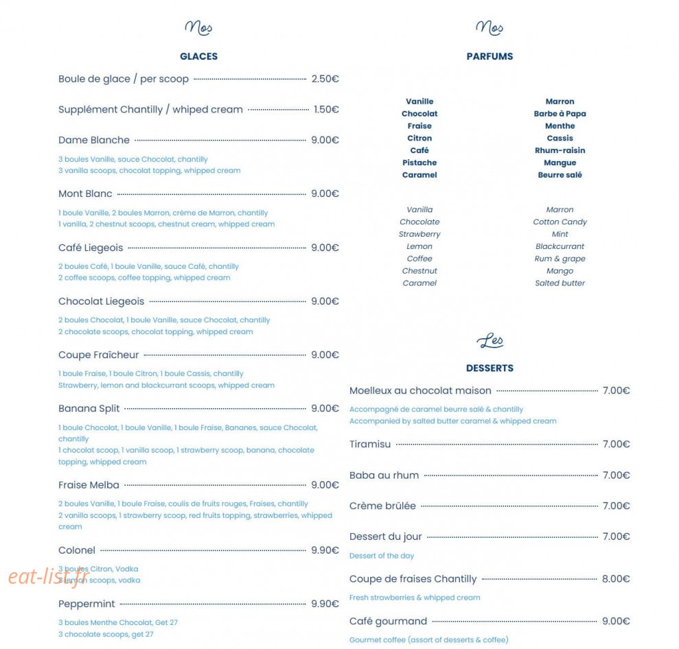 Le Bistrot du Port — carte page 10