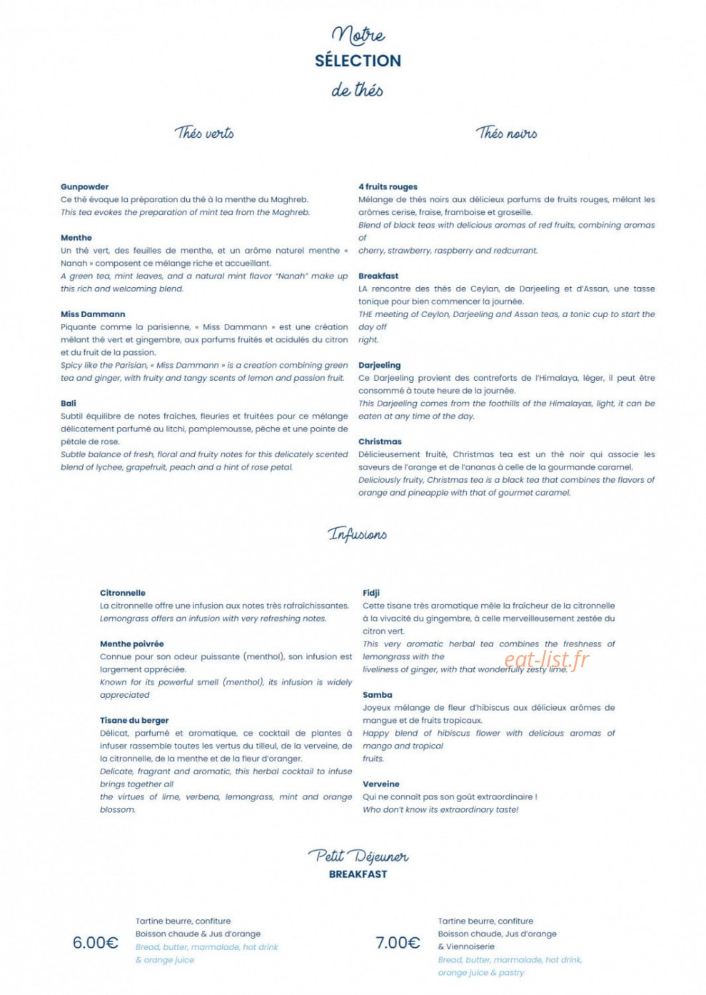 Le Bistrot du Port — carte page 9