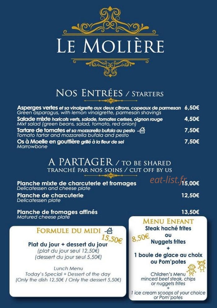 Le Molière — carte page 1