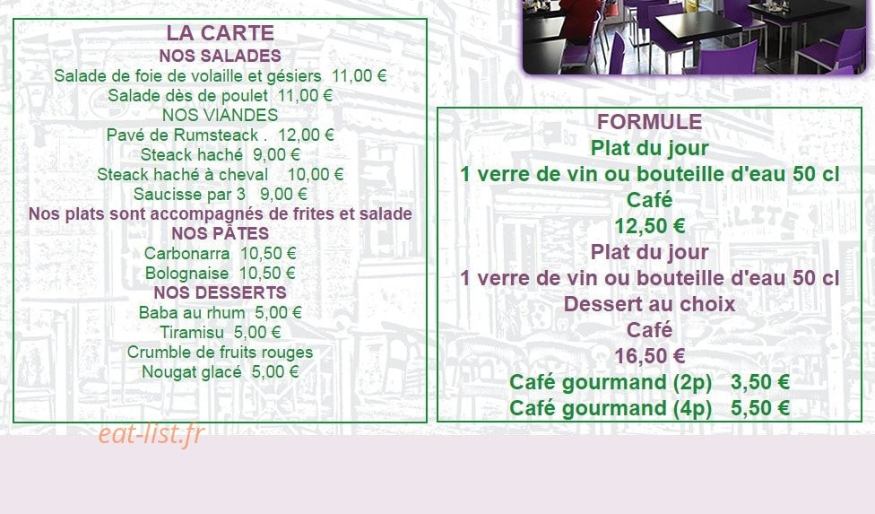 Le royal — carte page 1