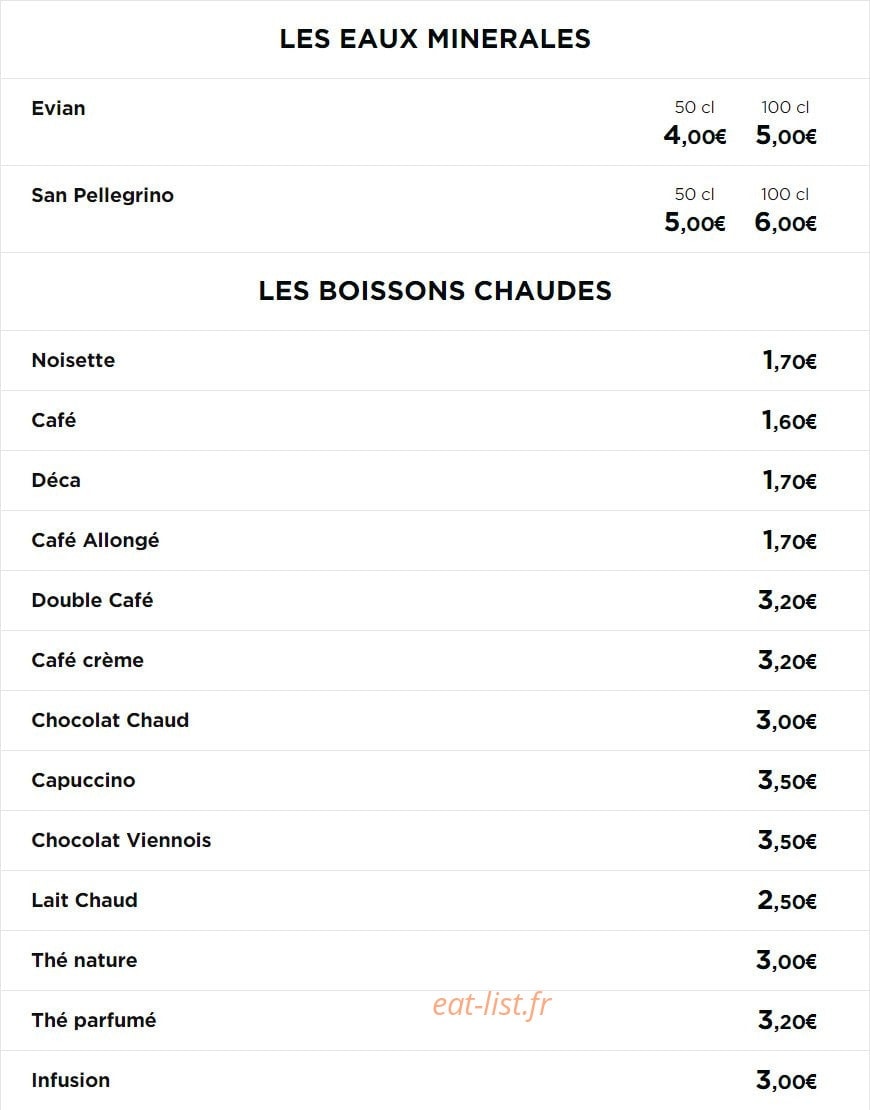 Le Zinc — carte page 4