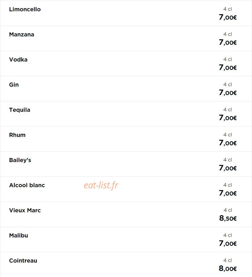 Le Zinc — carte page 9