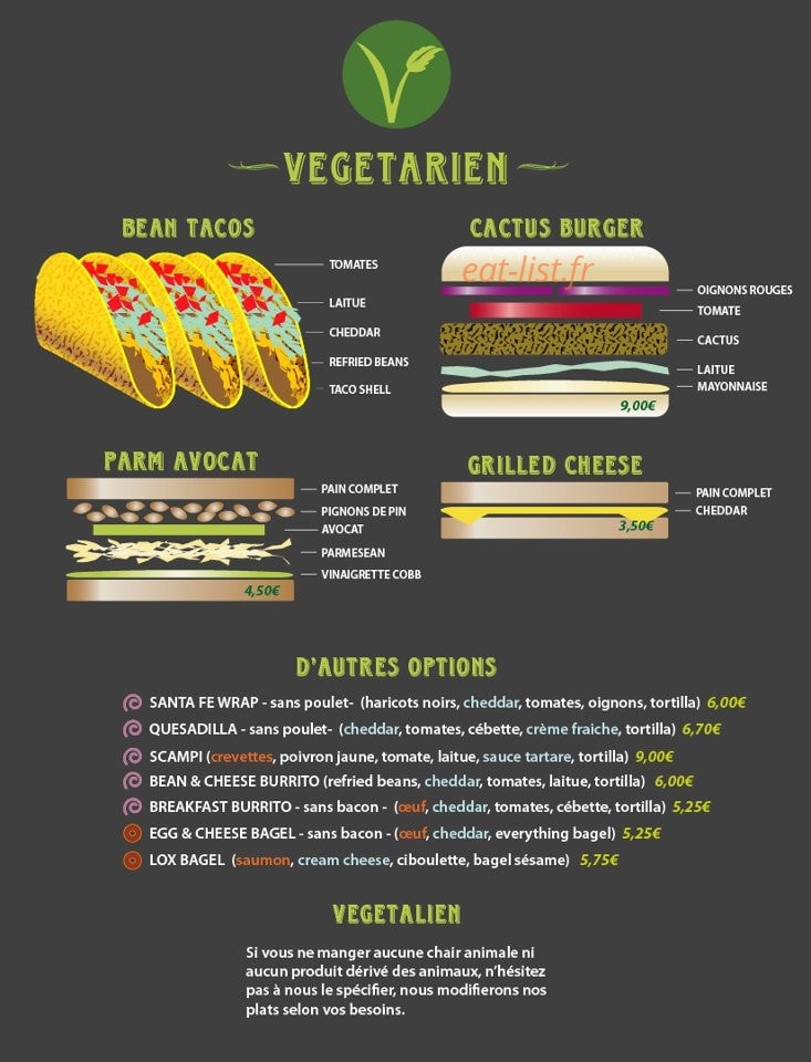 LunchBox Café — carte page 2