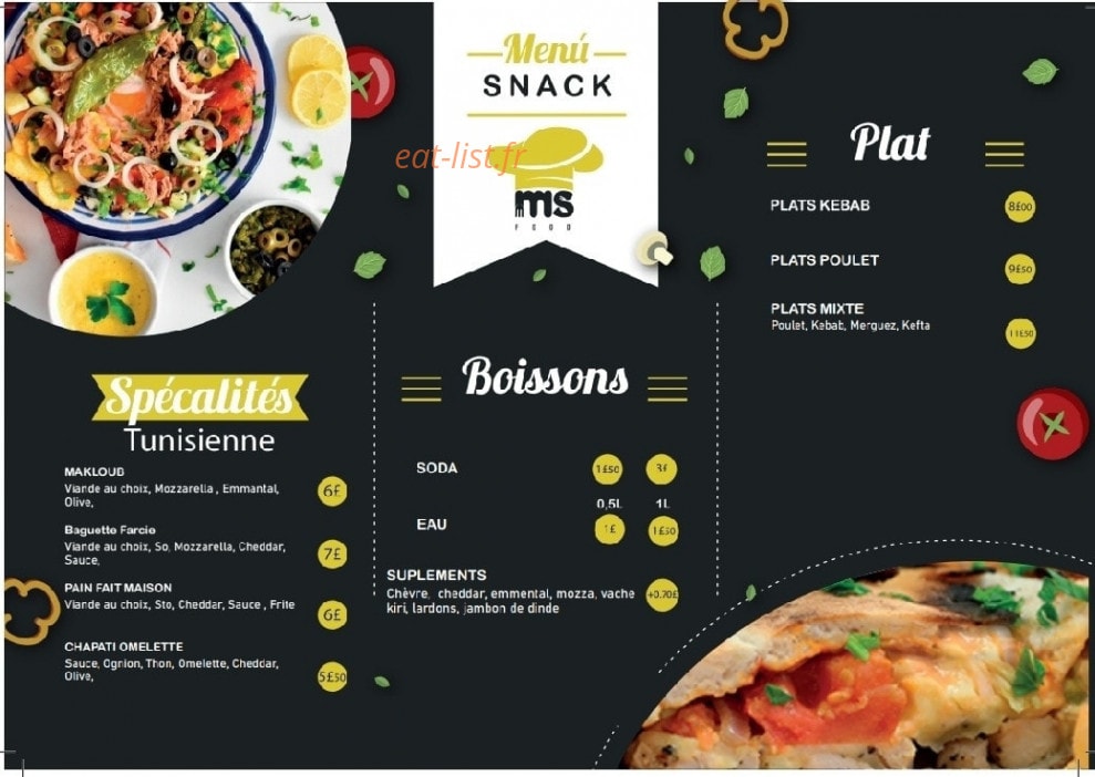 M&S food — carte page 2
