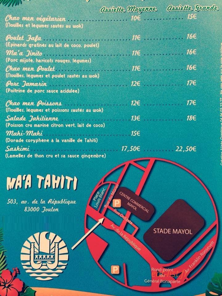 Ma'a Tahiti — carte page 1