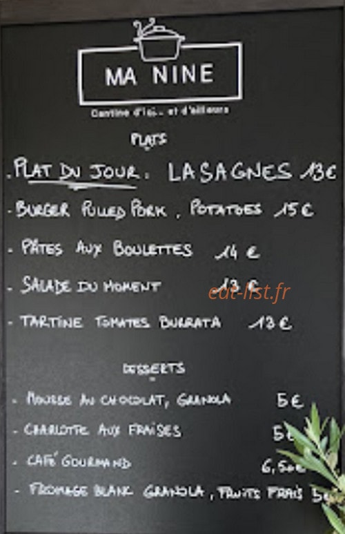 Ma Nine — carte page 1
