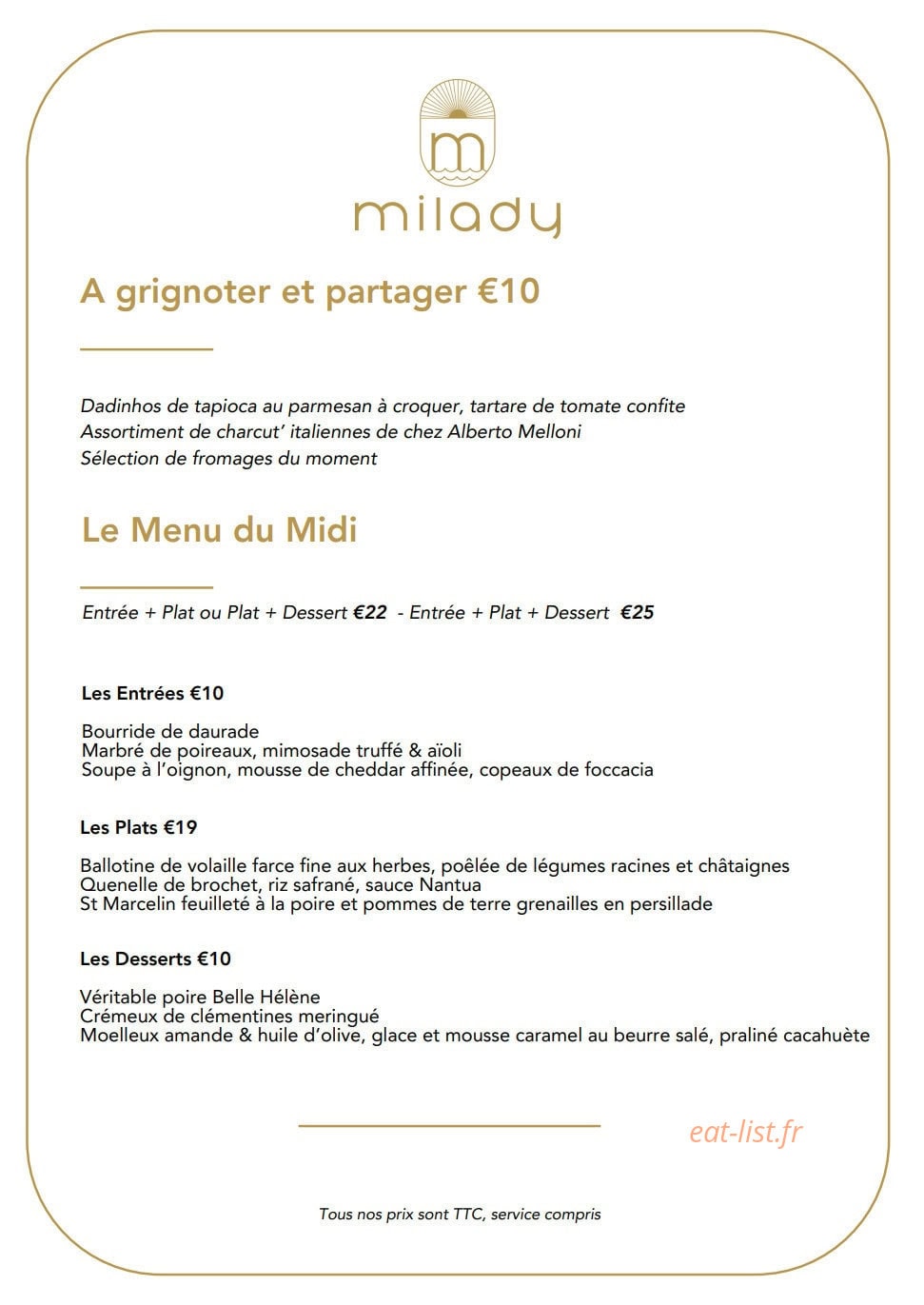 Milady Mourillon — carte page 2