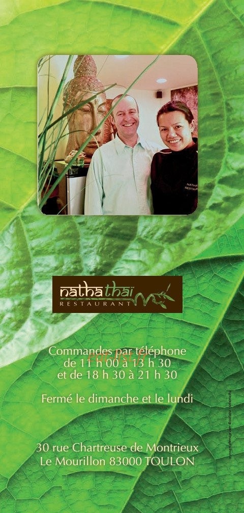 Nathathaï Restaurant — carte page 6