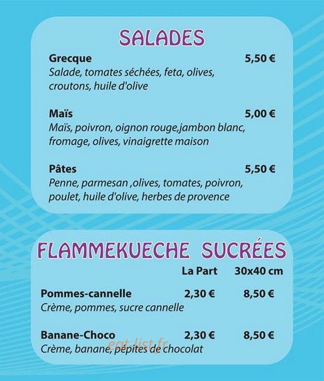 Ô Gourmand — carte page 3