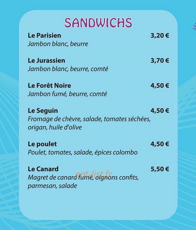 Ô Gourmand — carte page 5