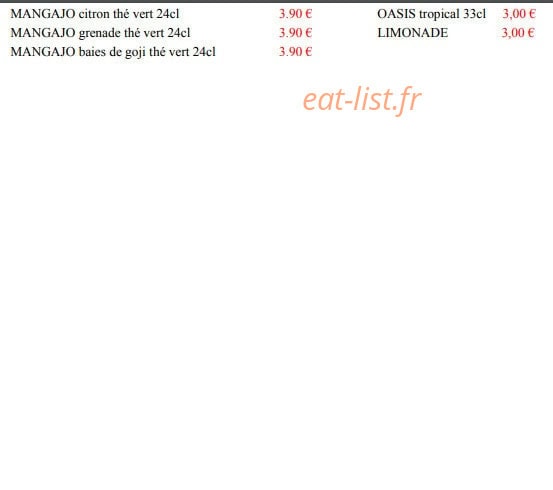 Ô sushi & wok — carte page 6
