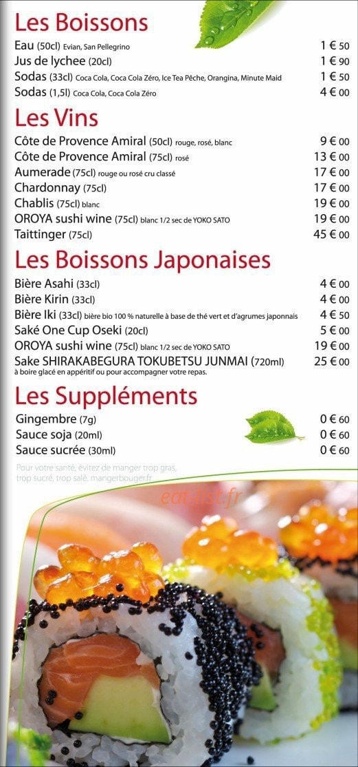 Okinawa Sushi — carte page 6