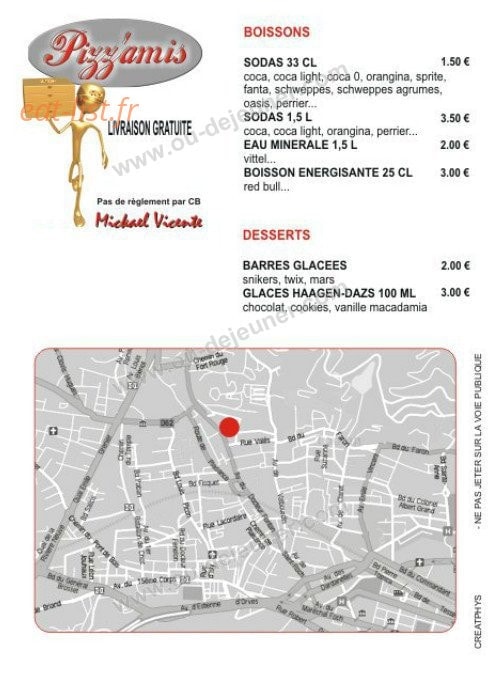 Pizz'amis — carte page 4