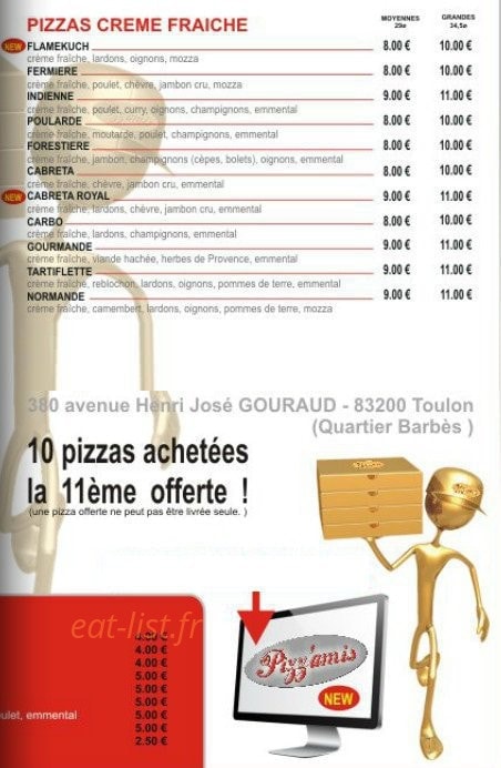 Pizz'amis — carte page 3