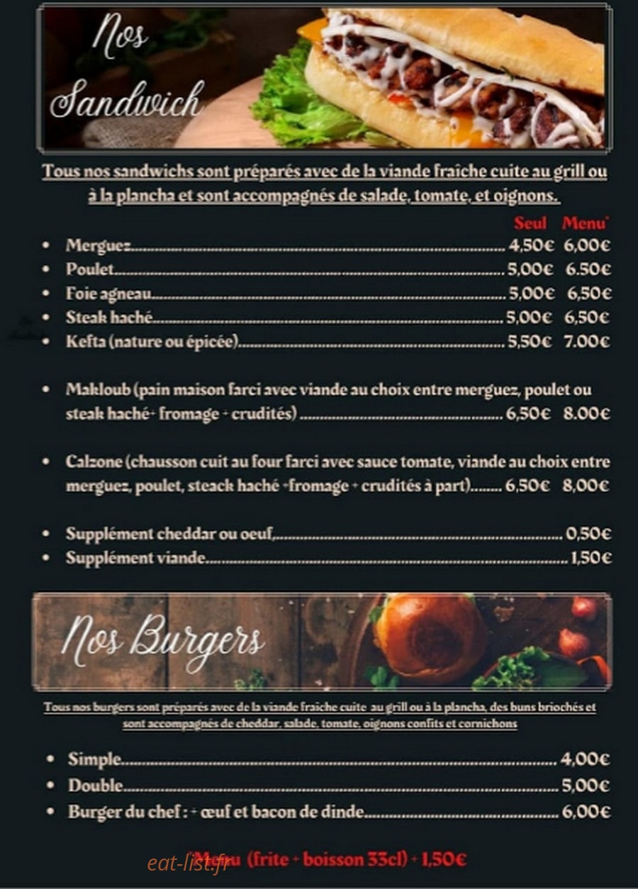 Pizz&Grill — carte page 3