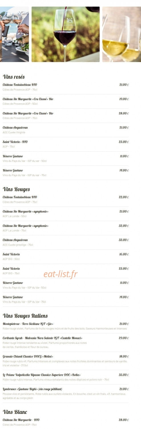 Pizzéria Gaëtano — carte page 12