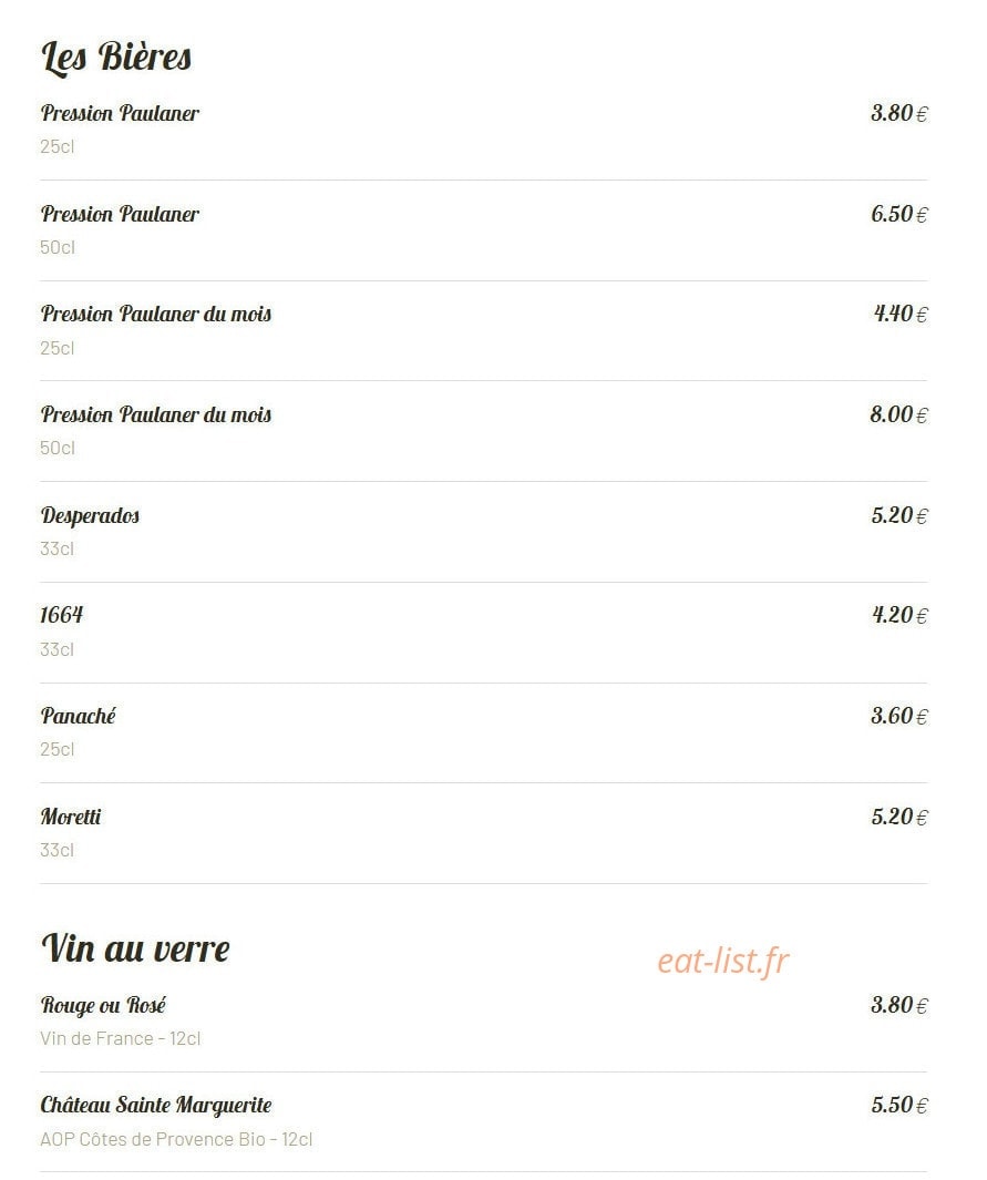 Pizzéria Gaëtano — carte page 14