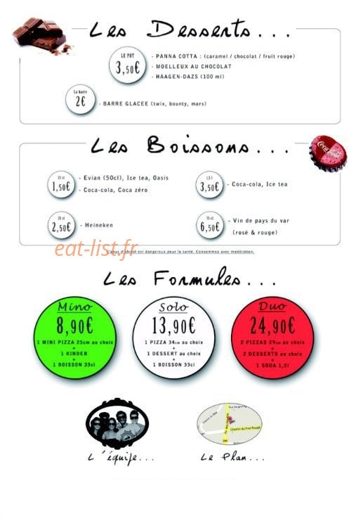 Punto Pizza — carte page 4