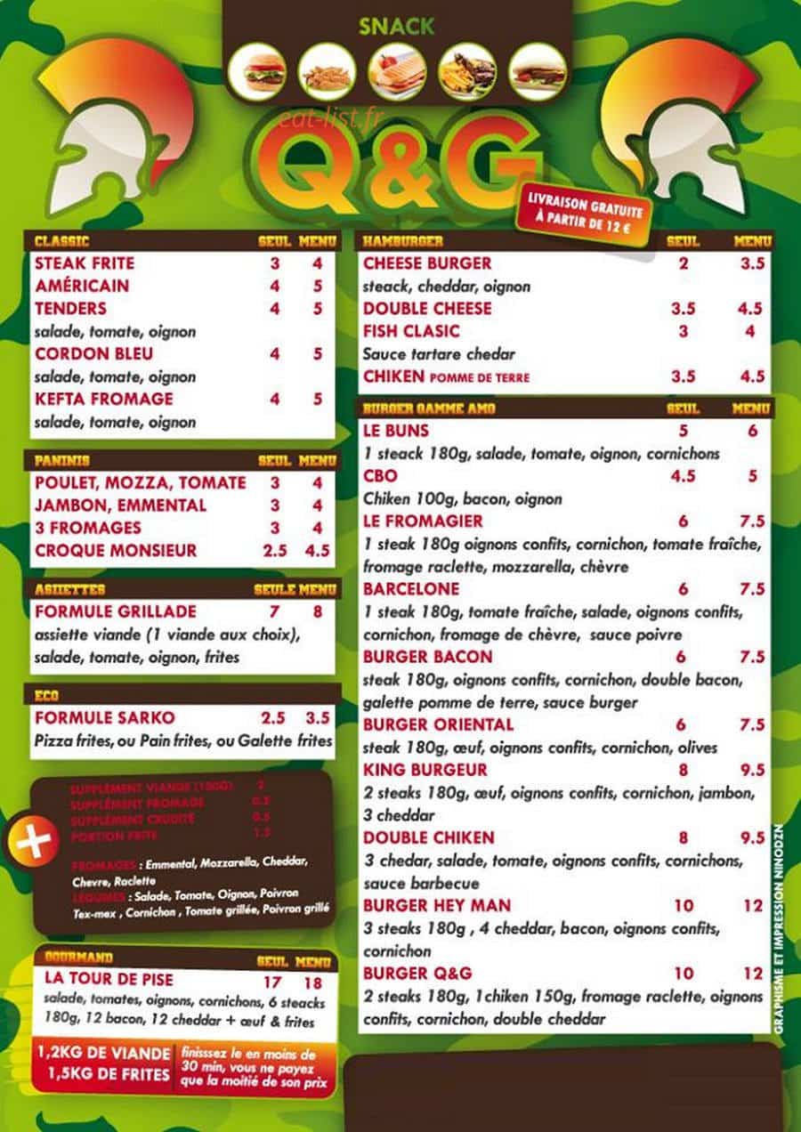 Q&G — carte page 1