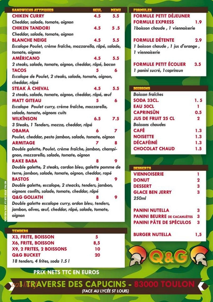 Q&G — carte page 2
