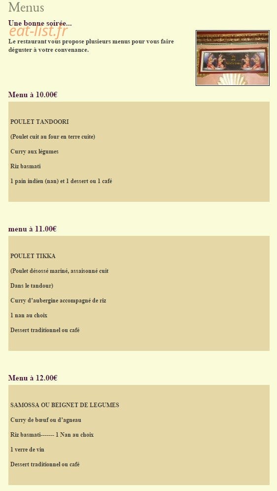 Raj Mahal — carte page 8