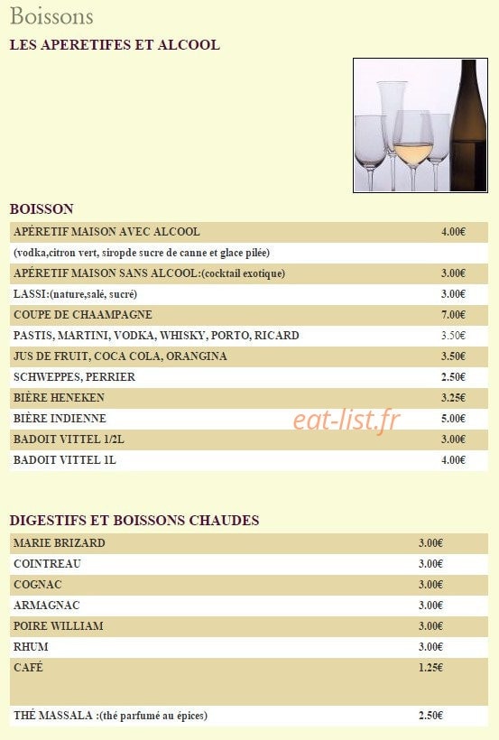 Raj Mahal — carte page 6