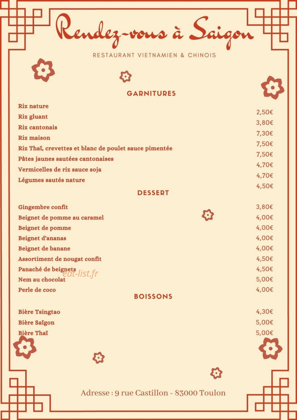 Rendez-vous A Saigon — carte page 5