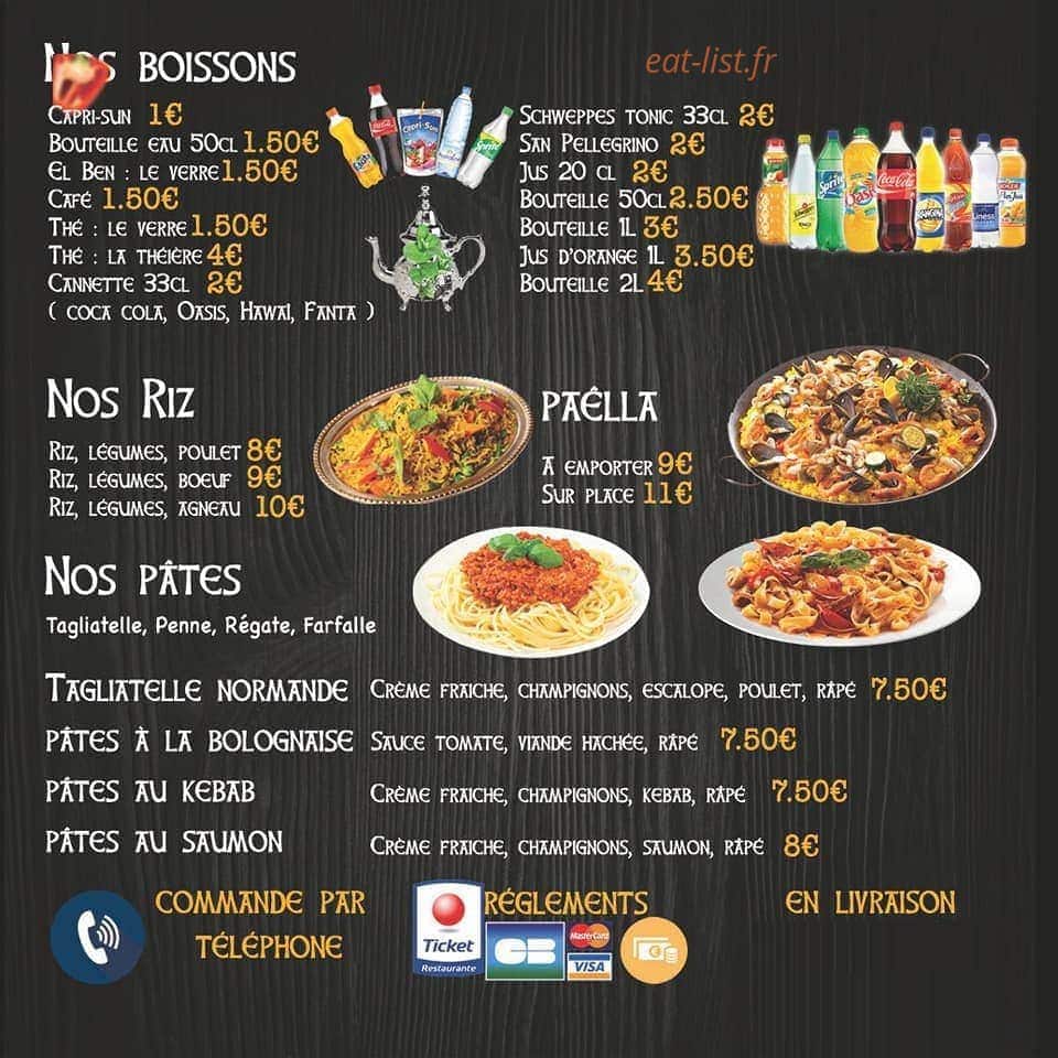 Restaurant dyafa — carte page 4