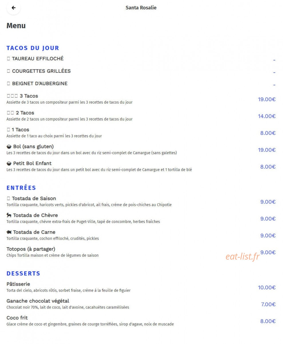 Santa Rosalia — carte page 1