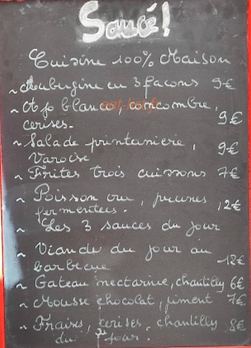 Saucé — carte page 1