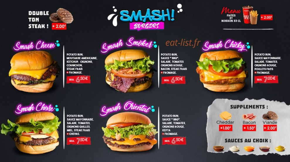 Smash Eat — carte page 3