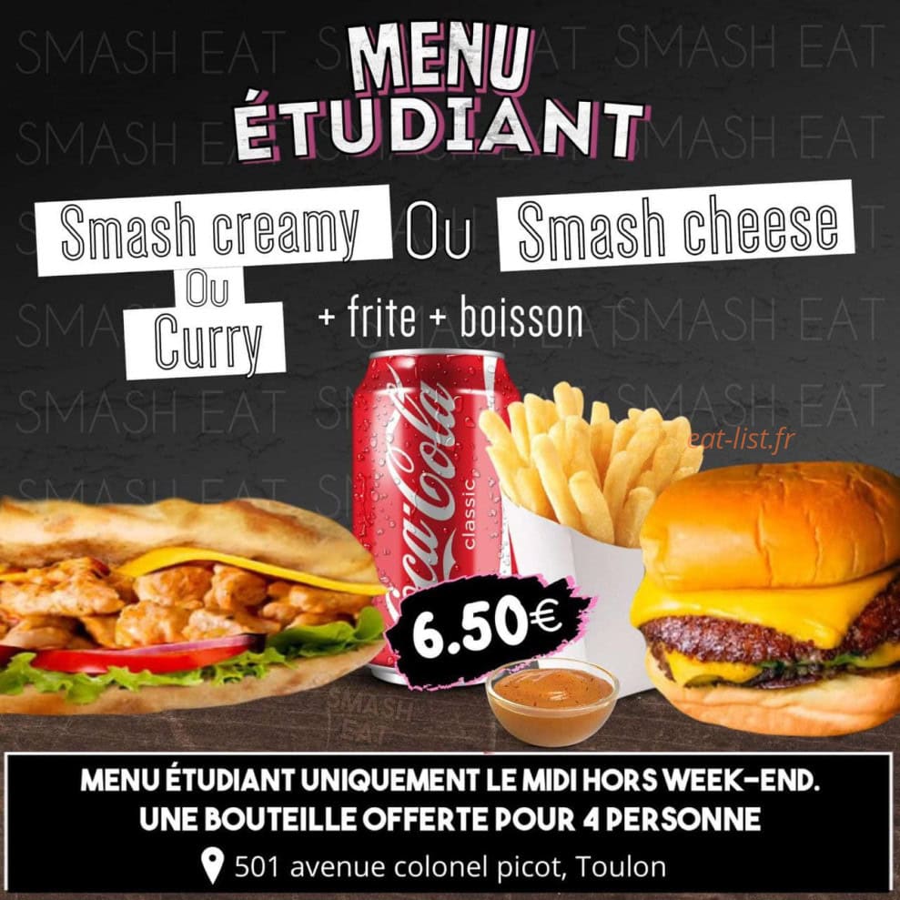 Smash Eat — carte page 1