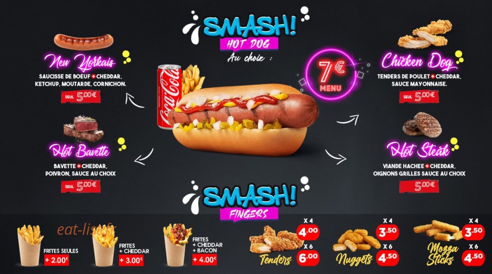 Smash Eat — carte page 4