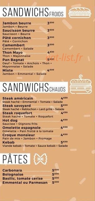 Snack #JV — carte page 2