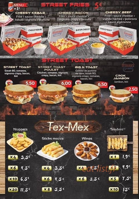 Street Gourmet — carte page 4