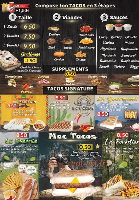 Street Gourmet — carte page 3