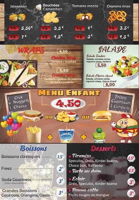 Street Gourmet — carte page 5