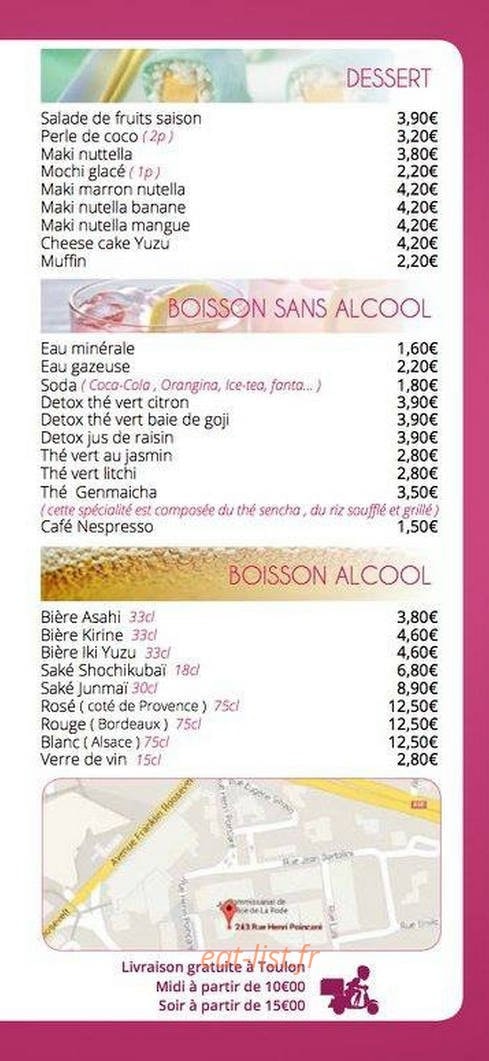 Sushi & J — carte page 6