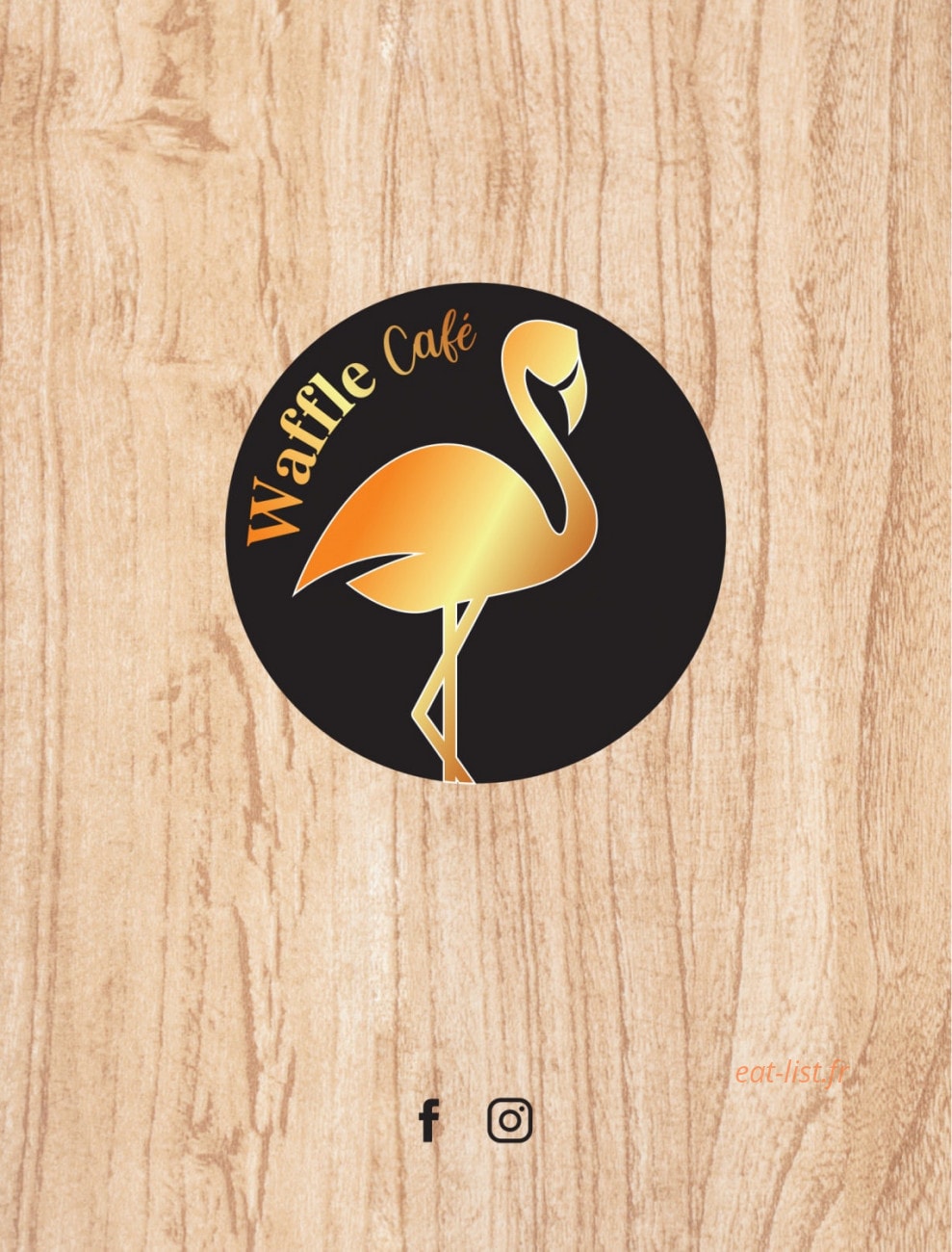 Waffle Café — carte page 1