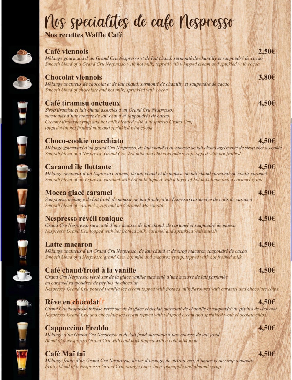 Waffle Café — carte page 6