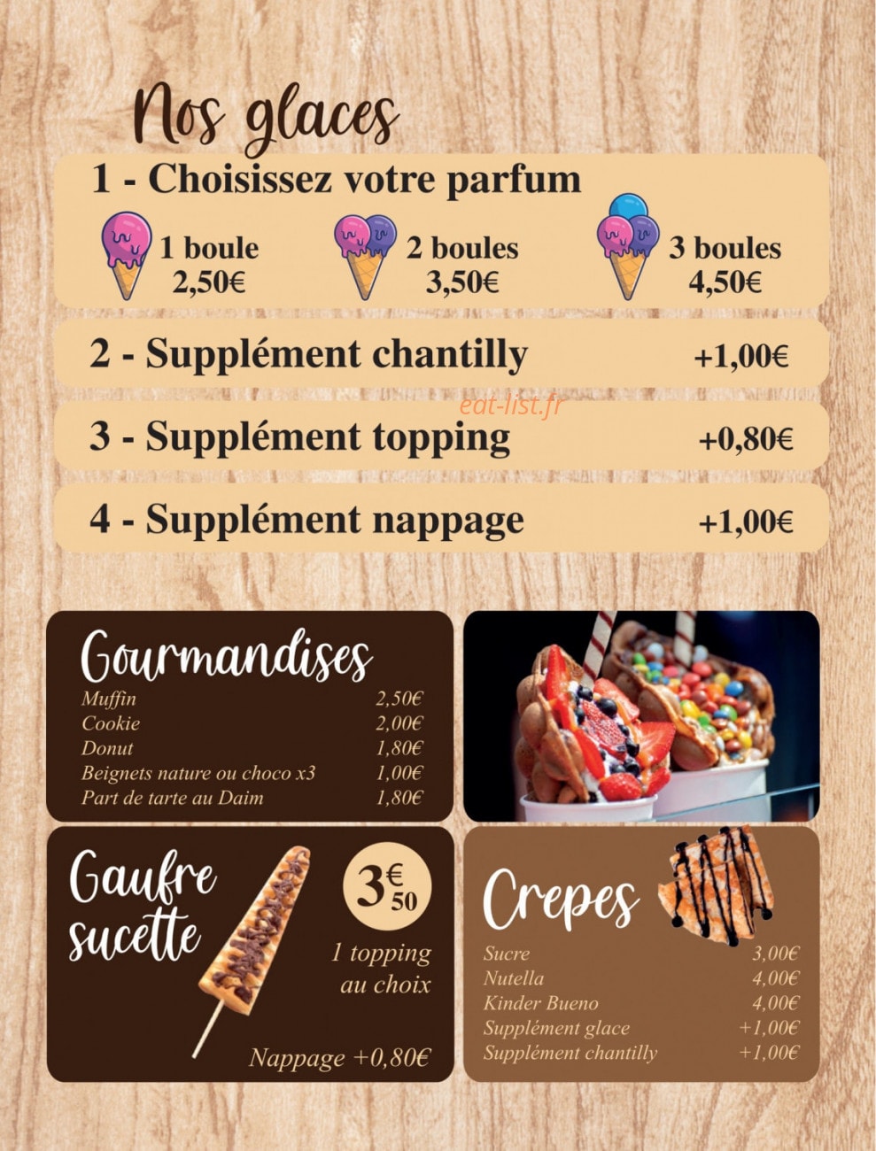 Waffle Café — carte page 4