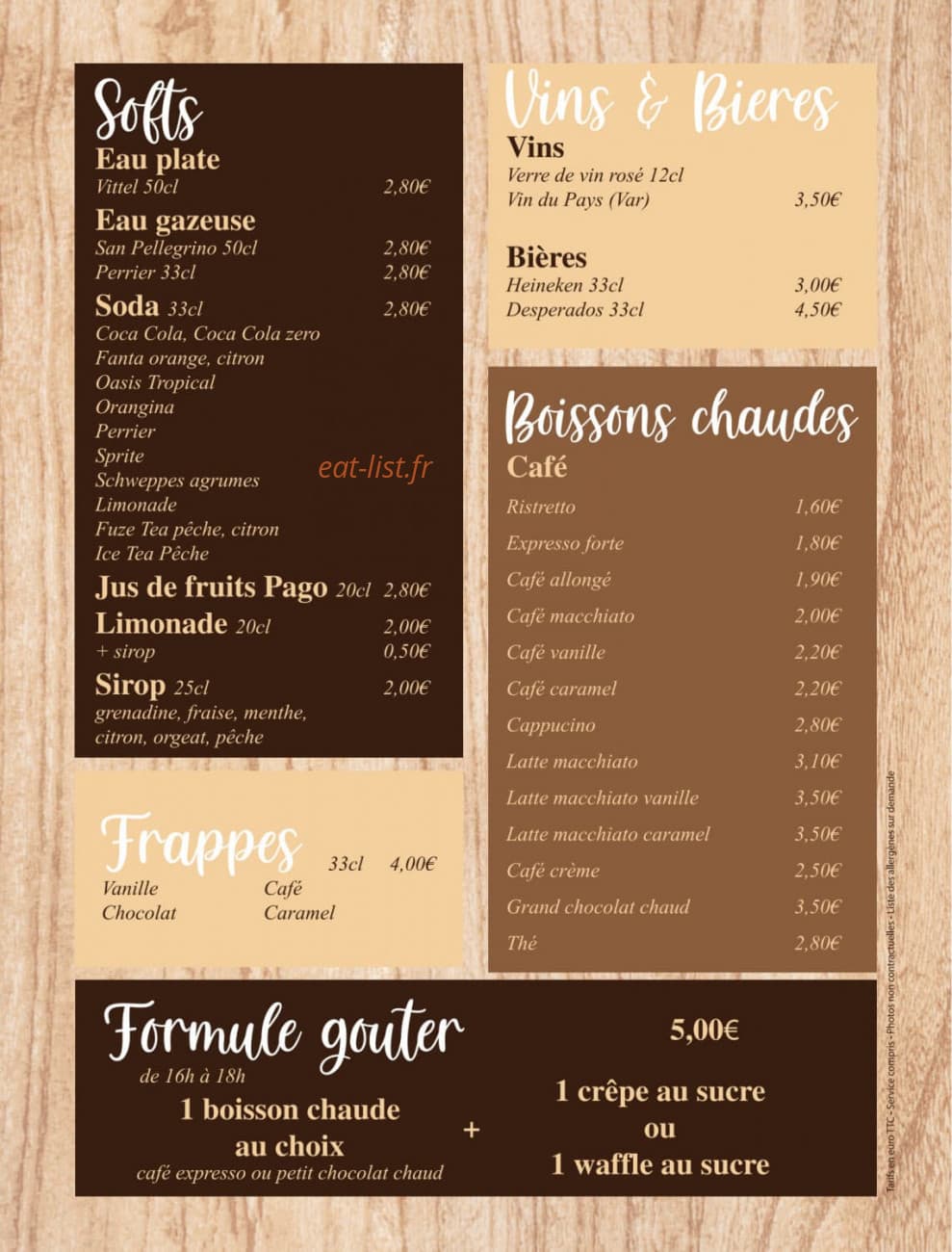 Waffle Café — carte page 5