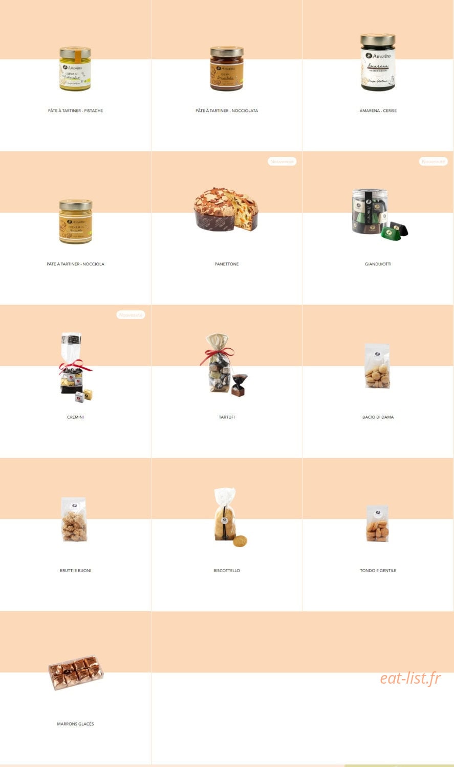 Amorino — carte page 9