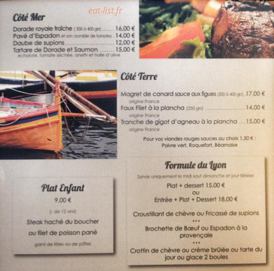 Café de Lyon — carte page 2